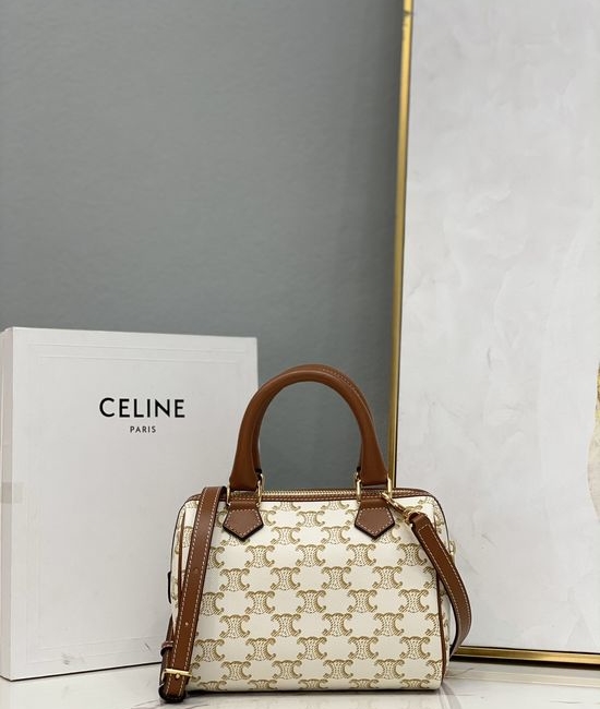Celine TRIOMPHE CANVAS Boston Bag 197582
