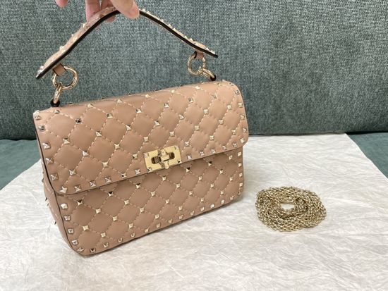 Valentino Classic Studded Lambskin Handbag 0123