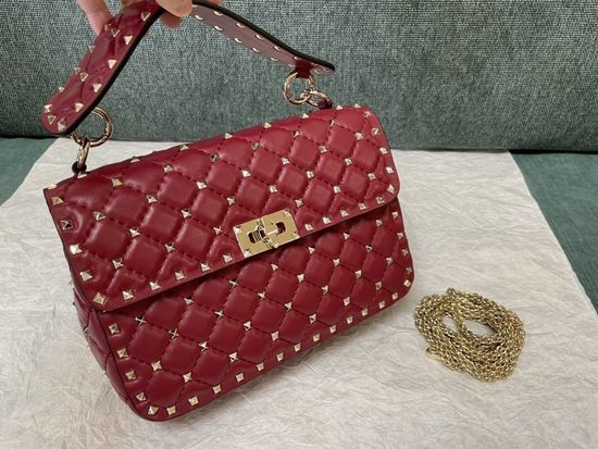 Valentino Classic Studded Lambskin Handbag 0123