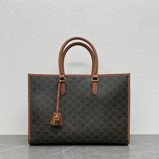 Celine Triomphe Cabas Tote Bag Classic Monogram Canvas 18312