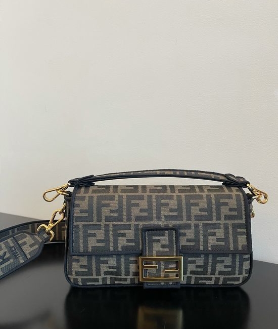 Fendi Baguette Classic Monogram Canvas Bag 810