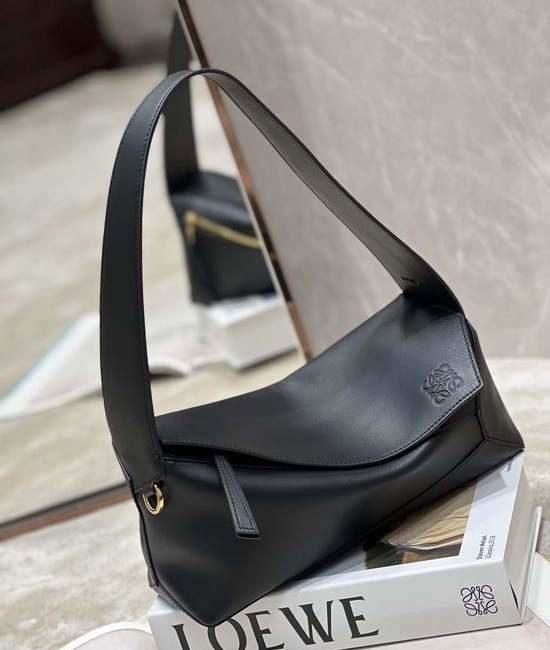 Loewe Puzzle Hobo Black Shoulder Bag 7788