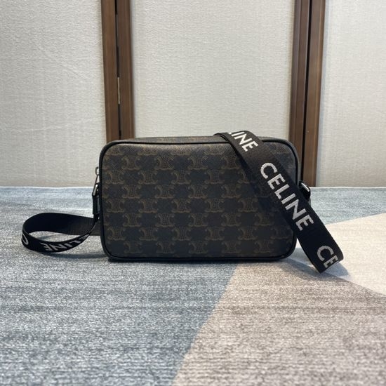 Celine Logo Printed Messenger Bag 197202