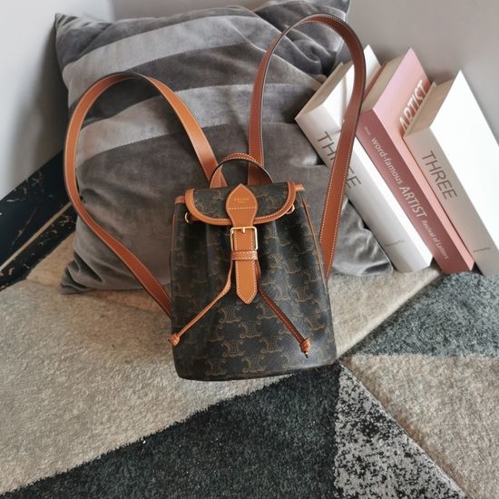 Celine Triomphe Canvas Printed Backpack 197662