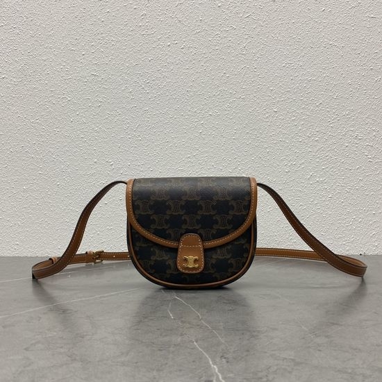 Celine TRIOMPHE BESACE Mini Saddle Bag 196702