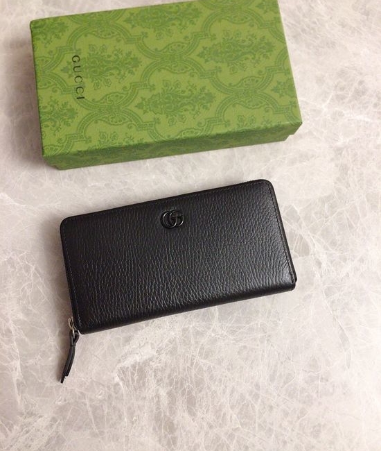Gucci GG Marmont Leather Zip-around Wallet 456117
