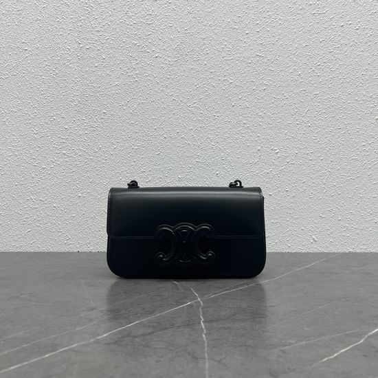 Celine Leather Buckle Chain Shoulder Bag 199243