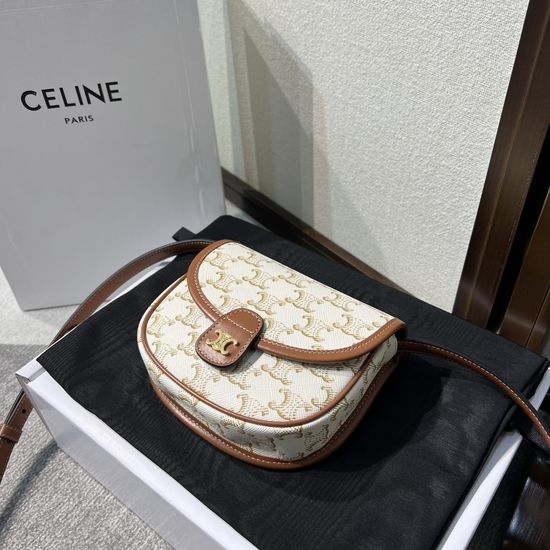 Celine BESACE Mini Printed Saddle Bag 196702