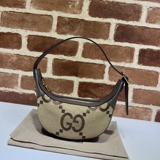 Gucci GG Canvas Apricot Shoulder Bag 658551