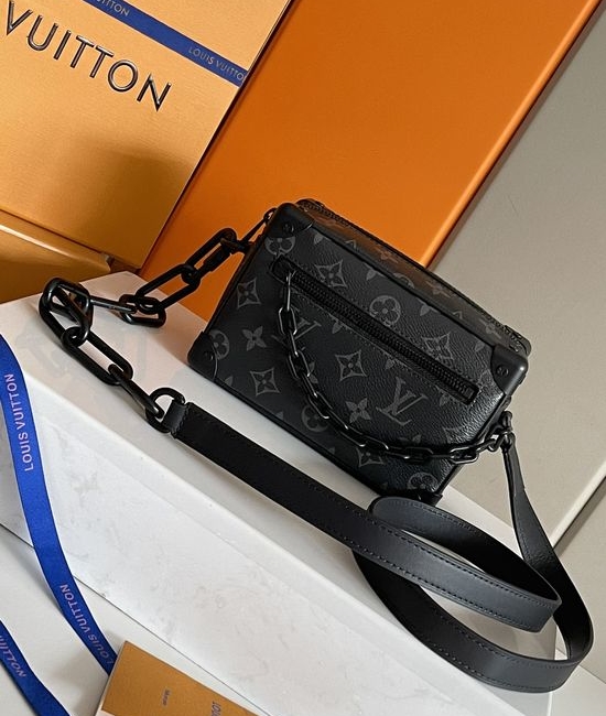 Louis Vuitton LV Mini SOFT TRUNK Monogram Eclipse Chain Bag M44735