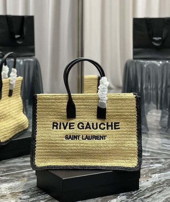 Yves Saint Laurent YSL Rive Gauche Woven Tote Bag 509415