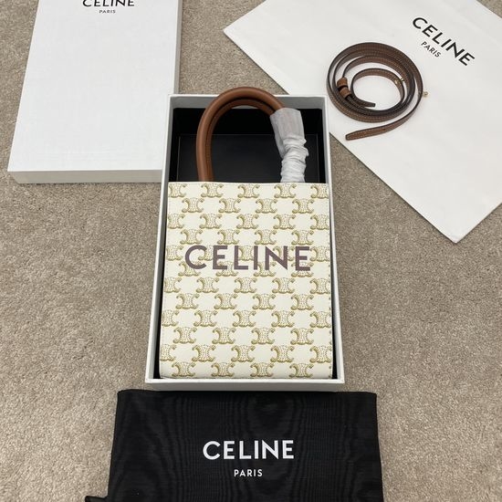 Celine CABAS Mini Printed Vertical Handbag 194372
