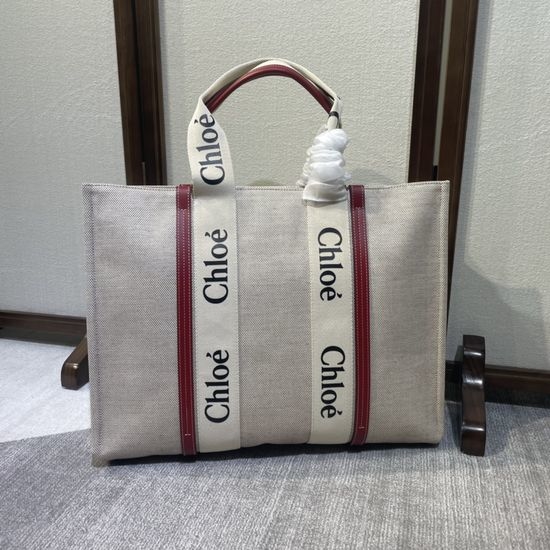 Chloe Woody Large Tote Bag With Gift Bag 6044