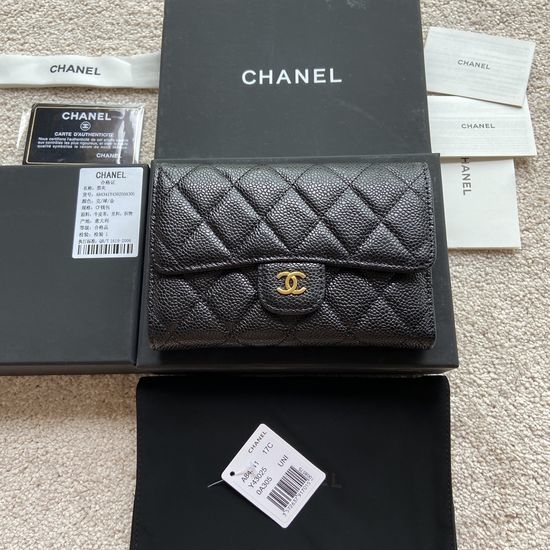 Chanel Wallet Grained Calfskin A84341