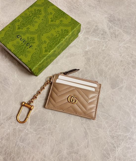 Gucci Wallet Leather Embossed Card Holder 627064