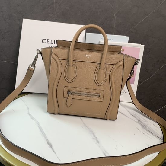 Celine Nano Smile Bag in Smoky Gray 189243