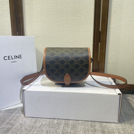 Celine FOLCO Classic Printed Adjustable Crossbody Bag 191502