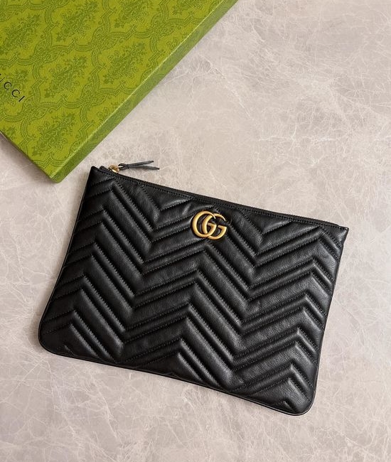 Gucci GG Marmont Quilted Leather Clutch 525541