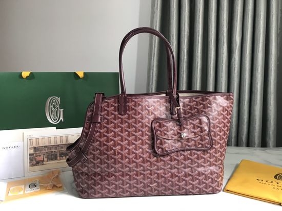 Goyard Chien Gris Small Dog Carrier 3110