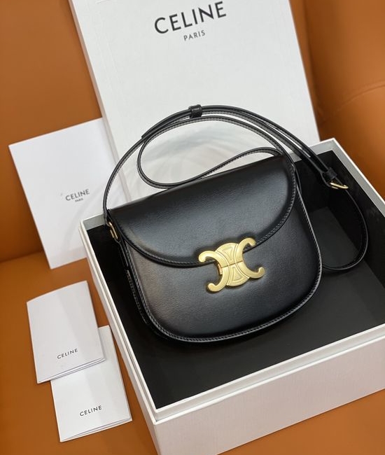Celine TEEN BESACE TRIOMPHE Glossy Leather Bag 110413