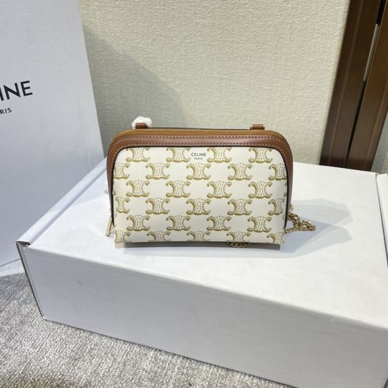 Celine TRIOMPHE Lambskin Chain Bag 101382