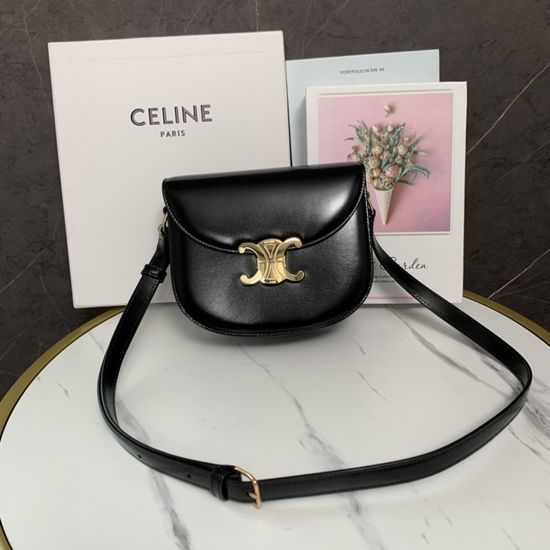 Celine Triomphe Classic Saddle Bag 12855