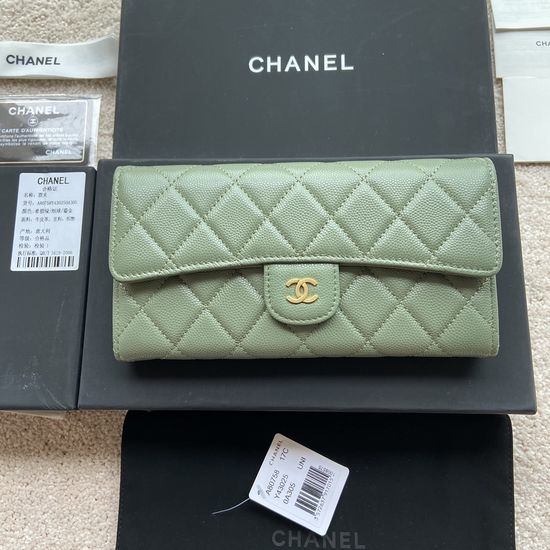 Chanel Wallet Grained Calfskin A80758