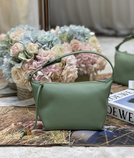 Loewe Cubi Napa Leather Shoulder Bag 17cm