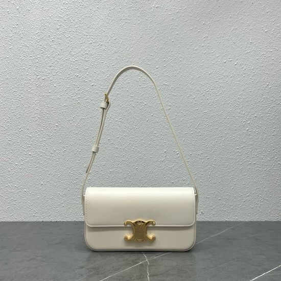 Celine Triomphe Adjustable Shoulder Leather Bag 194142