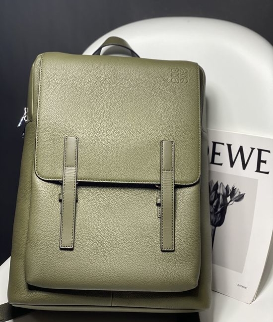 Loewe Military Backpack Grain Leather Backpack 330