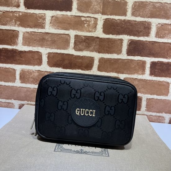 Gucci Large Bag Black Fabric Black Leather 701092