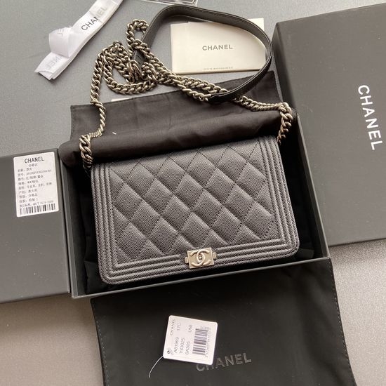 Chanel Woc Calfskin Silver Hardware Bag 81969