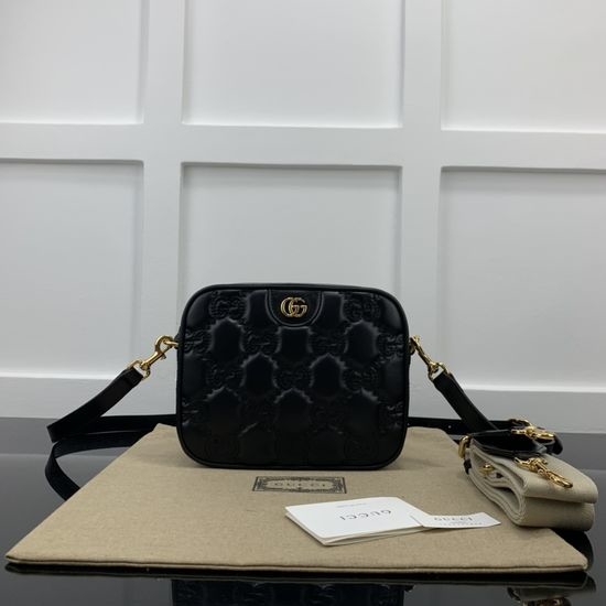 Gucci GG Matelasse Leather Mini Camera Bag 702234