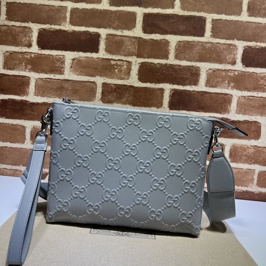Gucci Shoulder Bag Grey Monogram 696009