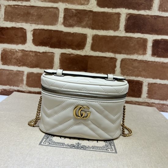 Gucci Handbag Off-white Leather 699515