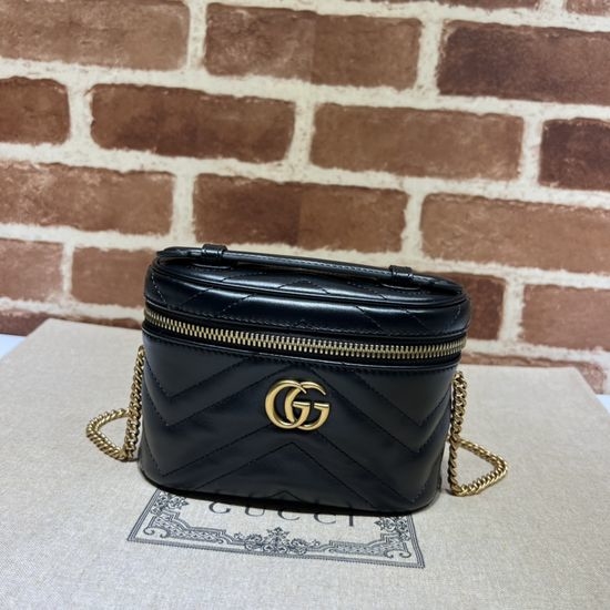 Gucci Handbag Black Leather 699515