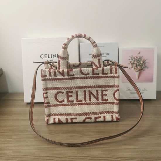 Celine BAIE DES ANGES Fabric Shoulder Bag 199162