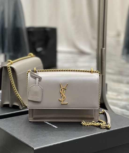 Yves Saint Laurent YSL Sunset Textured Leather Crossbody Bag 422906