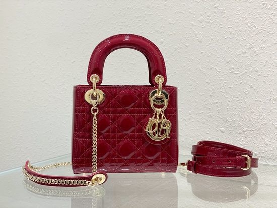 Christian Dior CD Lady Christian Dior CD Patent Leather Handbag 6603