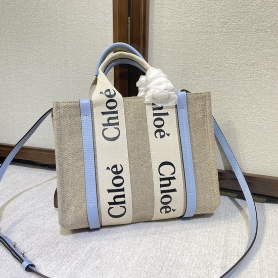 Chloe Woody Canvas Tote Bag 6062