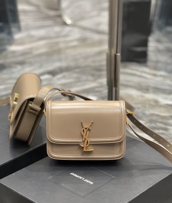 Yves Saint Laurent YSL Solferino Box Leather Crossbody Bag 6756
