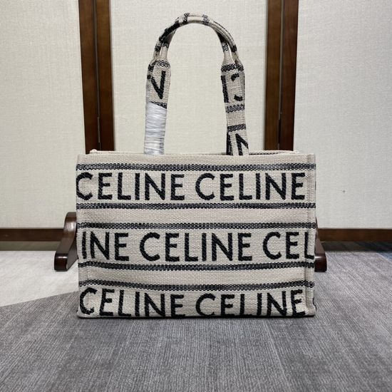 Celine CABAS THAIS Large Fabric Tote Bag 196762