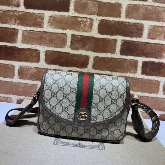 Gucci Handbag Brown Leather 722117