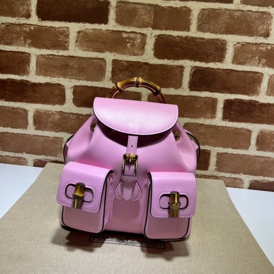 Gucci Handbag Original Leather Pink 702101