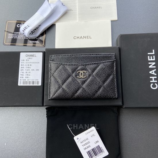 Chanel Leather Short Wallet A31510