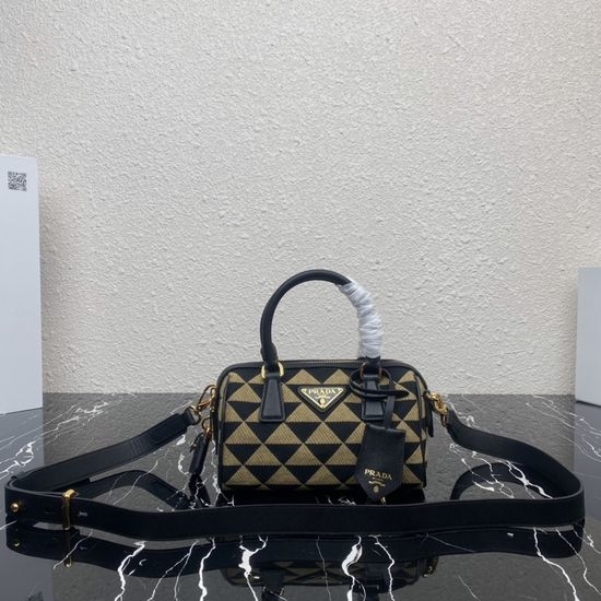 Prada Embroidered Pillow Shoulder Bag with Strap 1BB846