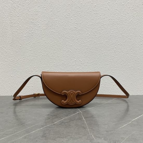 Celine Basace Triomphe Curved Shoulder Bag 111233
