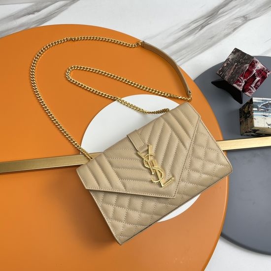 Yves Saint Laurent YSL Envelope Quilted Leather Bag 526286