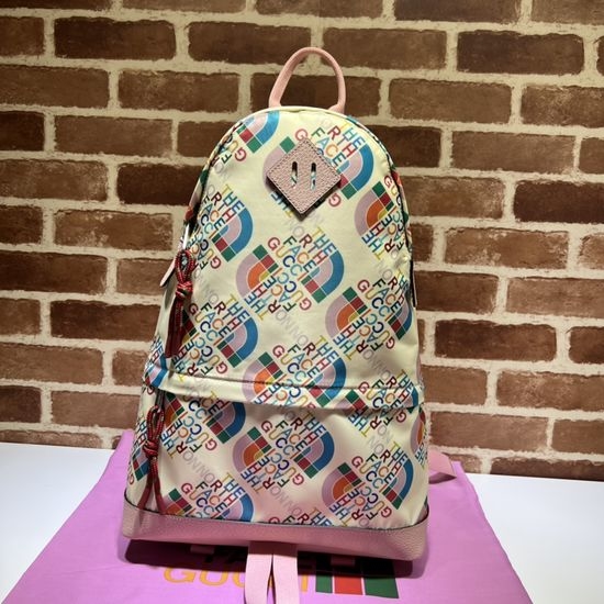 Gucci Large Bag Ivory White Pink Leather 650288