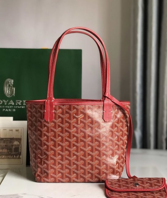 Goyard Linen Leather Shoulder Bag 020181